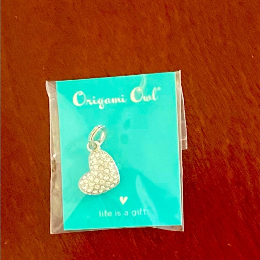 Origami Owl Heart Charm